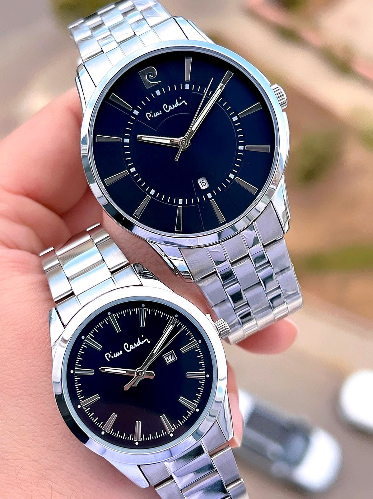 Pierre Cardin Bay ve Bayan Çiftlere Özel Çelik Kordon Çift Kol Sa