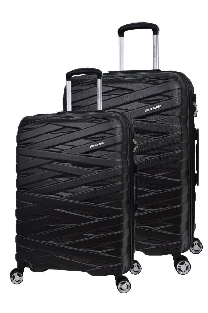 Louisiana Polo Pierre Cardin Lüx Abs 2'Li Valiz Seti Büyük Boy - Orta Boy Siyah 