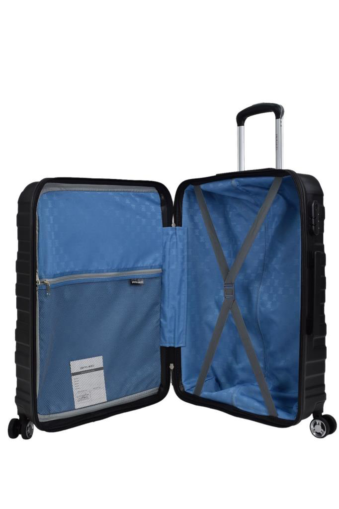 Louisiana Polo Pierre Cardin Lüx Abs 2'Li Valiz Seti Büyük Boy - Orta Boy Siyah 