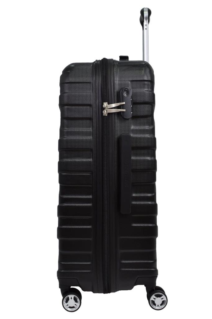 Louisiana Polo Pierre Cardin Lüx Abs 2'Li Valiz Seti Büyük Boy - Kabin Boy Siyah