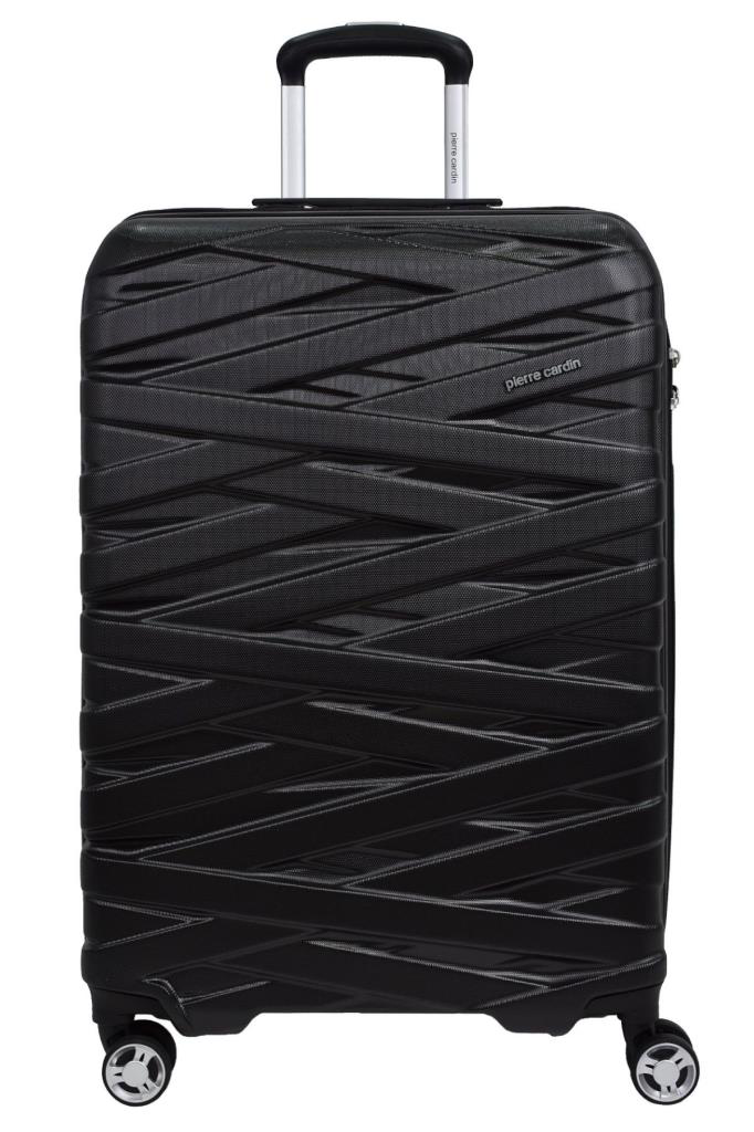 Louisiana Polo Pierre Cardin Lüx Abs 2'Li Valiz Seti Büyük Boy - Kabin Boy Siyah