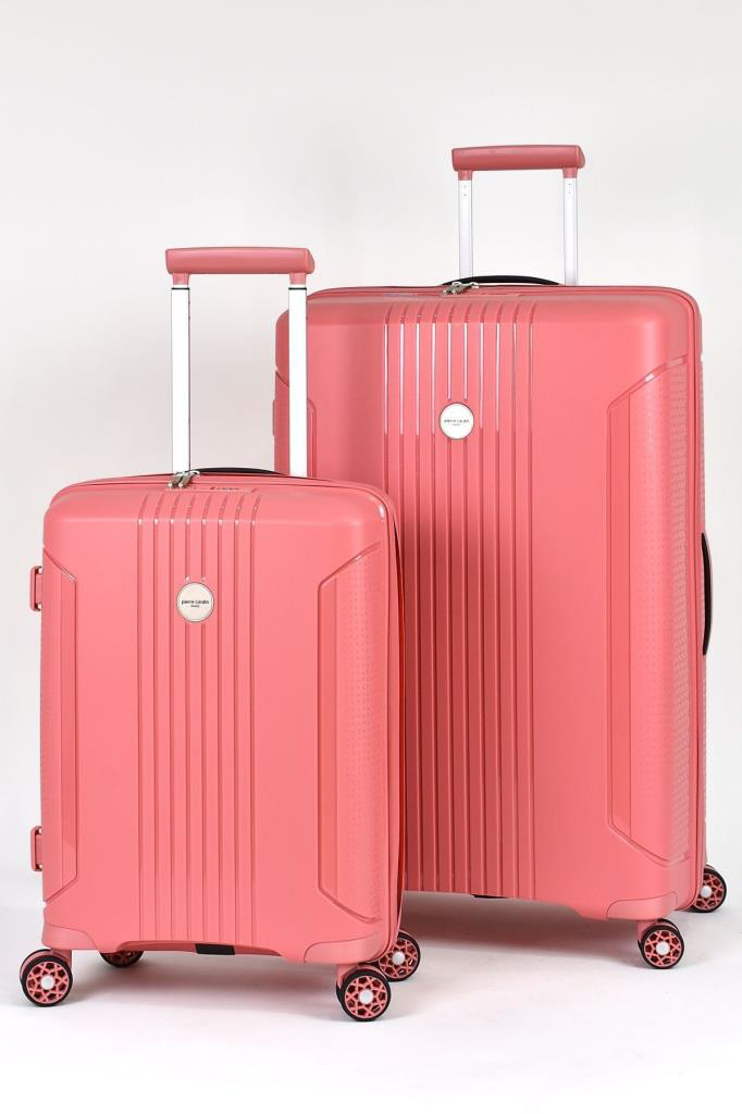 Louisiana Polo Pierre Cardin Polipropilen Kırılmaz 2'Li Valiz Seti Büyük Boy - K