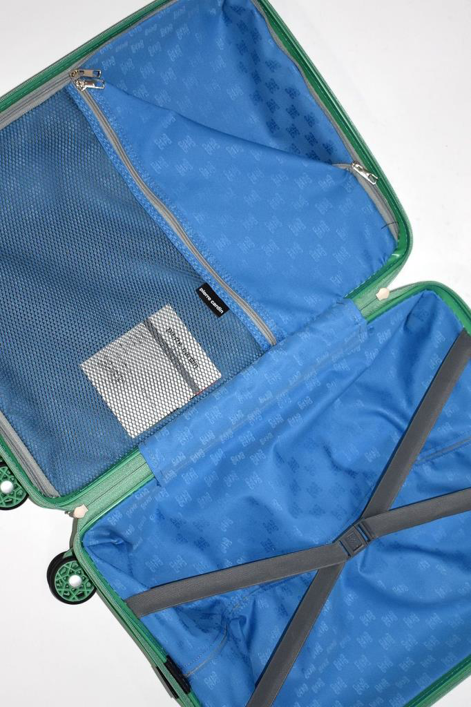 Louisiana Polo Pierre Cardin Polipropilen Kırılmaz 3'Lü Valiz Seti Yeşil Pc7060