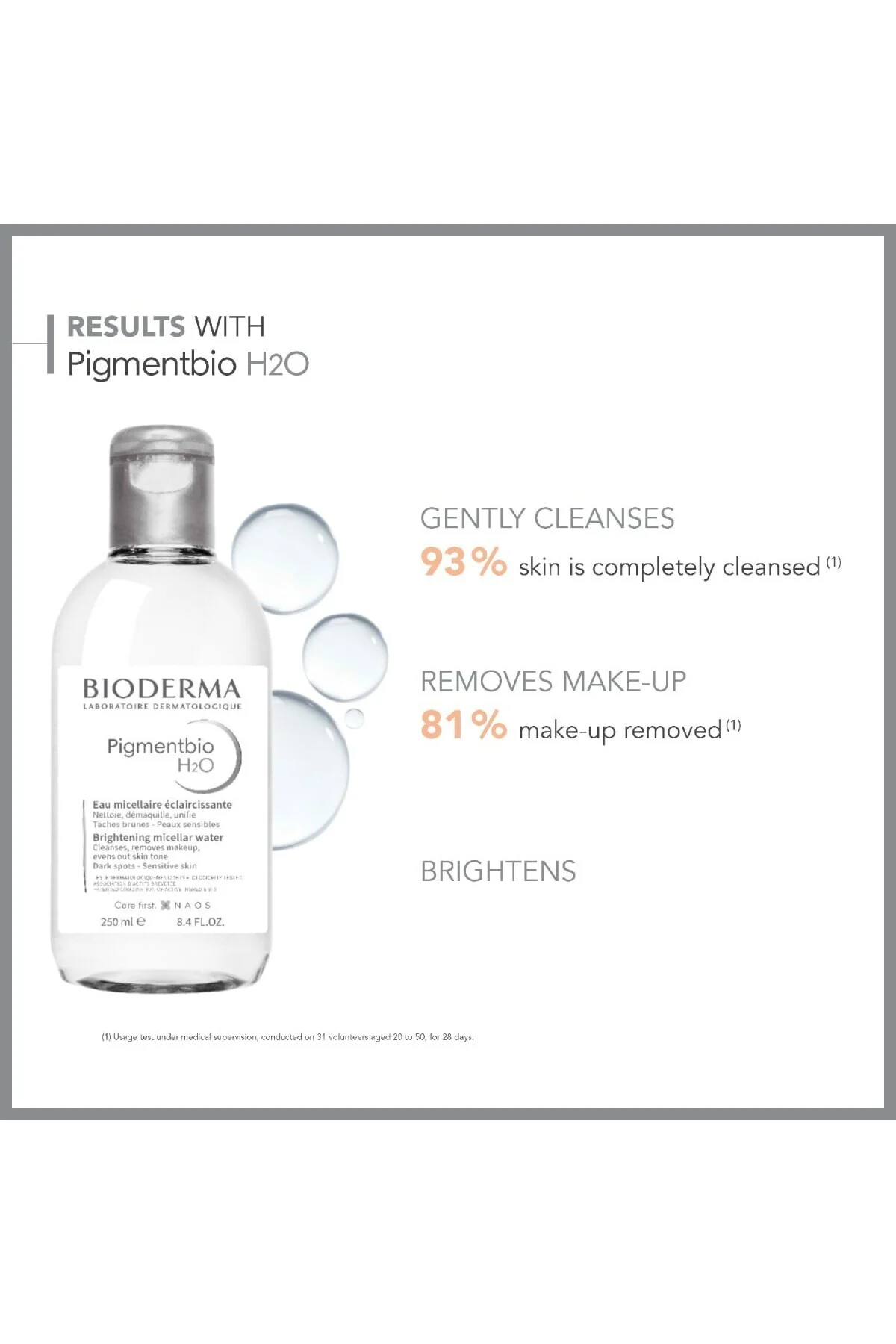 Pigmentbio H2O Leke Karşıtı Micellar Makyaj Temizleme Suyu 250 ml