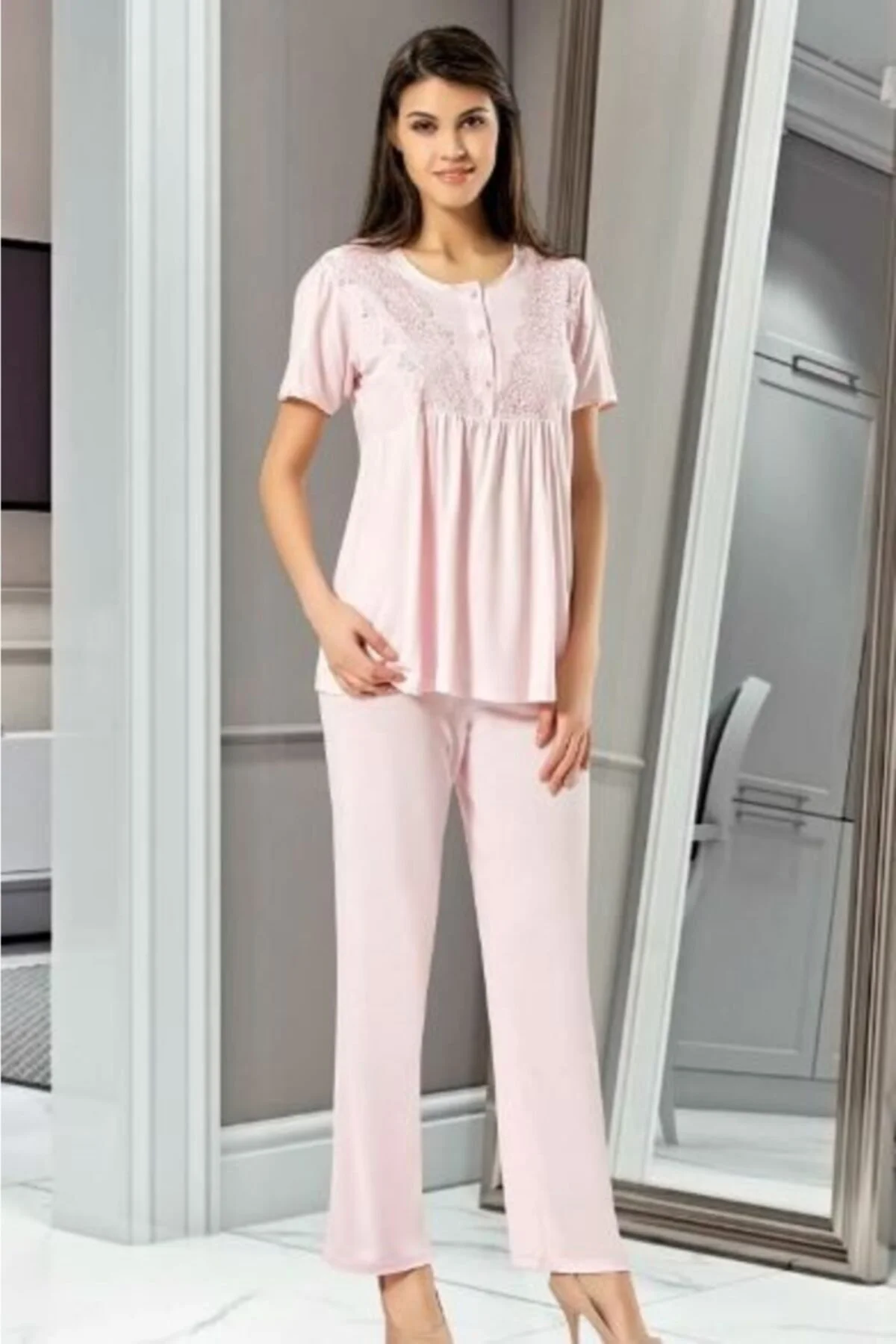 Pijama Takımı, 3'lü Takım, Lohusa Pijama Takımı, 4001