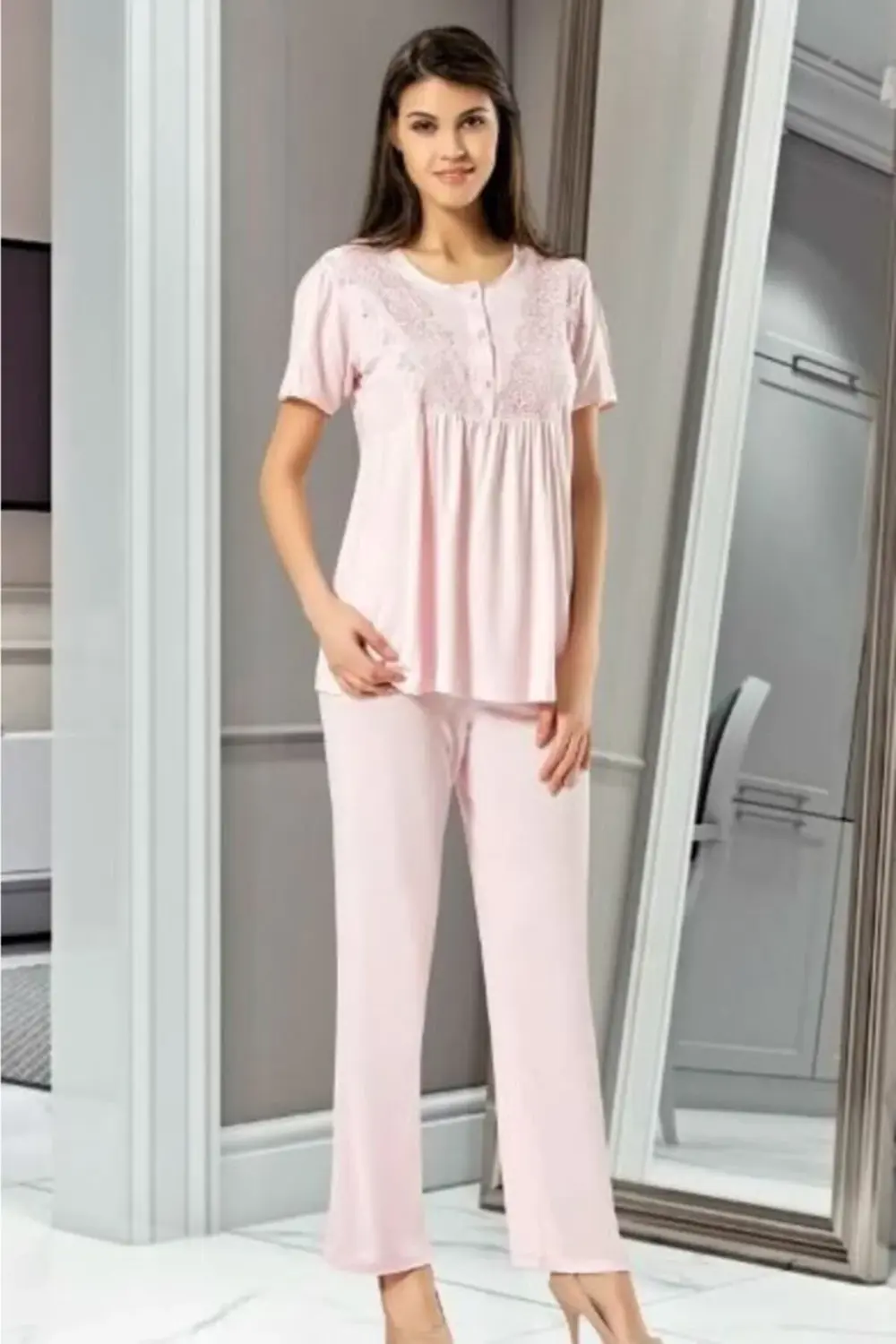Pijama Takımı, 3'lü Takım, Lohusa Pijama Takımı, 4001