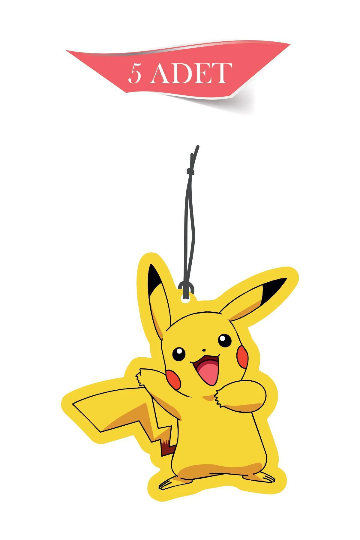 Pikachu 5'li Dekoratif Oto Kokusu ve Oto Aksesuarı