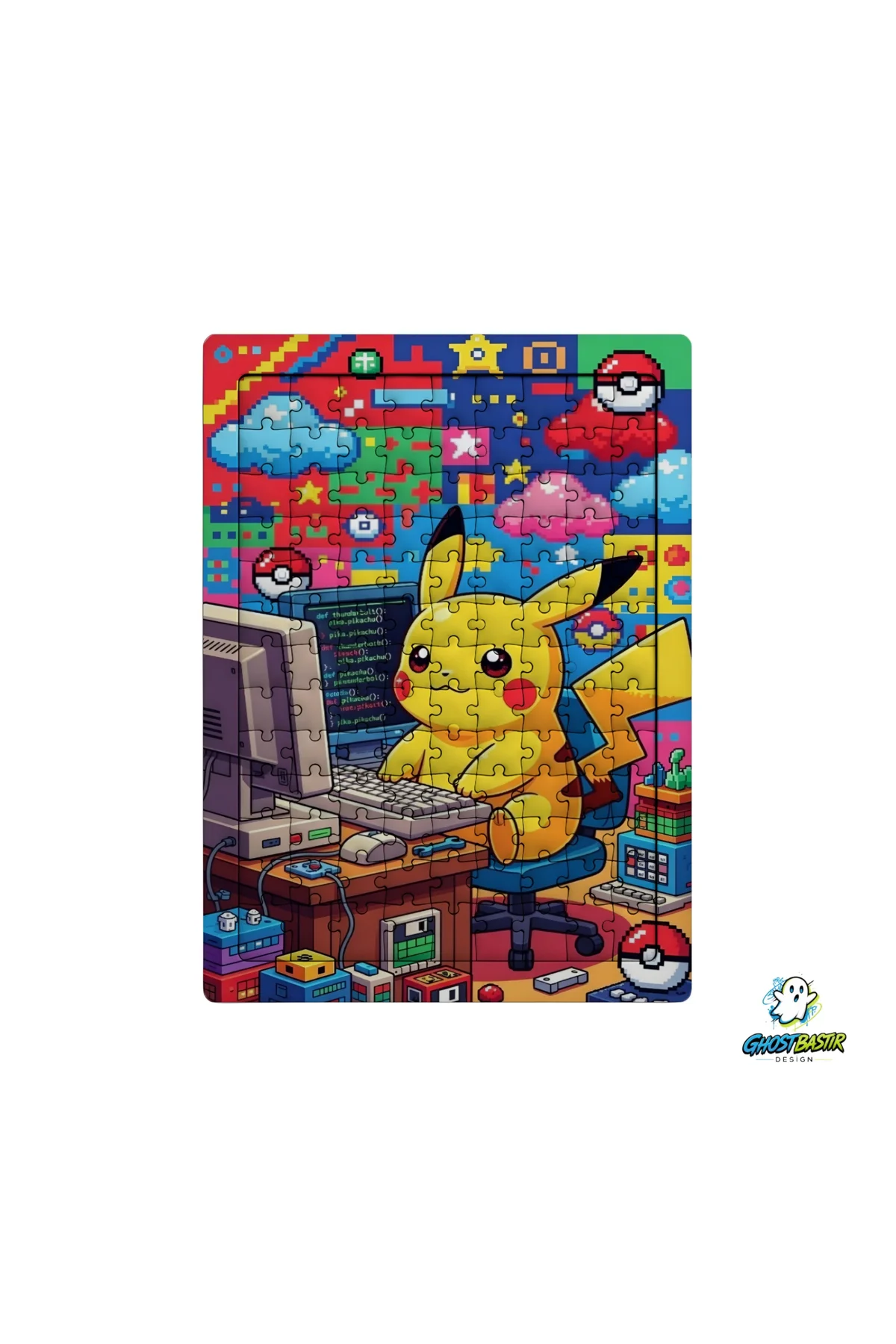 Pikachu 99 Parça Ayaklı Puzzle – Dekoratif Çocuk Yapbozu 0176