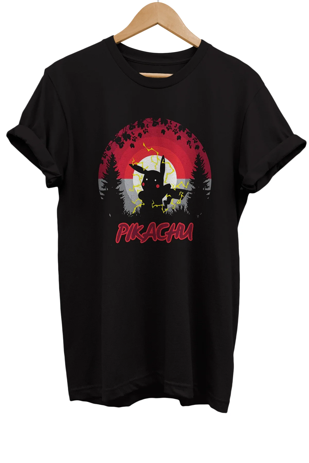 Pikachu Baskılı %100 Pamuk Oversize T-shirt