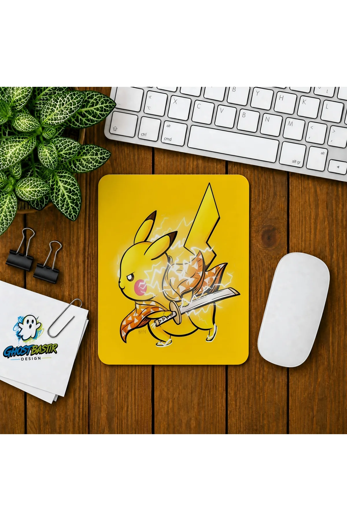 Pikachu Baskılı Oyuncu Mousepad 0236