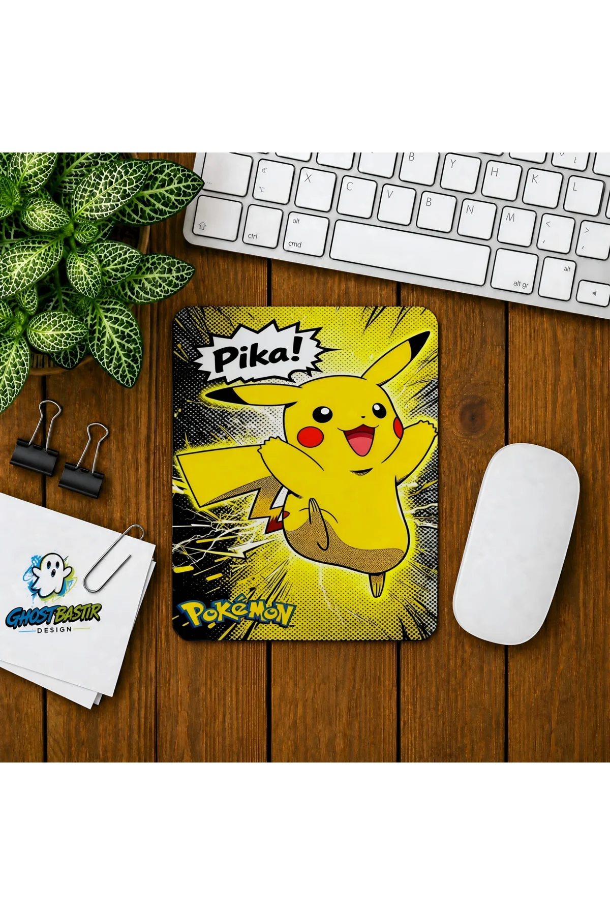 Pikachu Baskılı Oyuncu Mousepad 0234