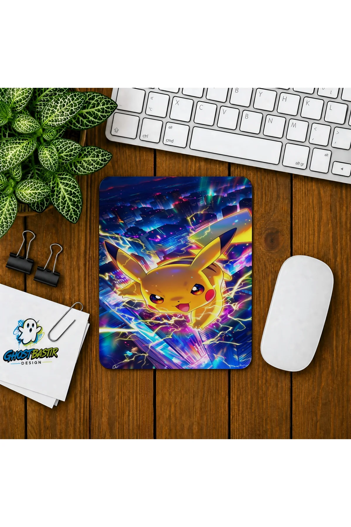 Pikachu Baskılı Oyuncu Mousepad 0233