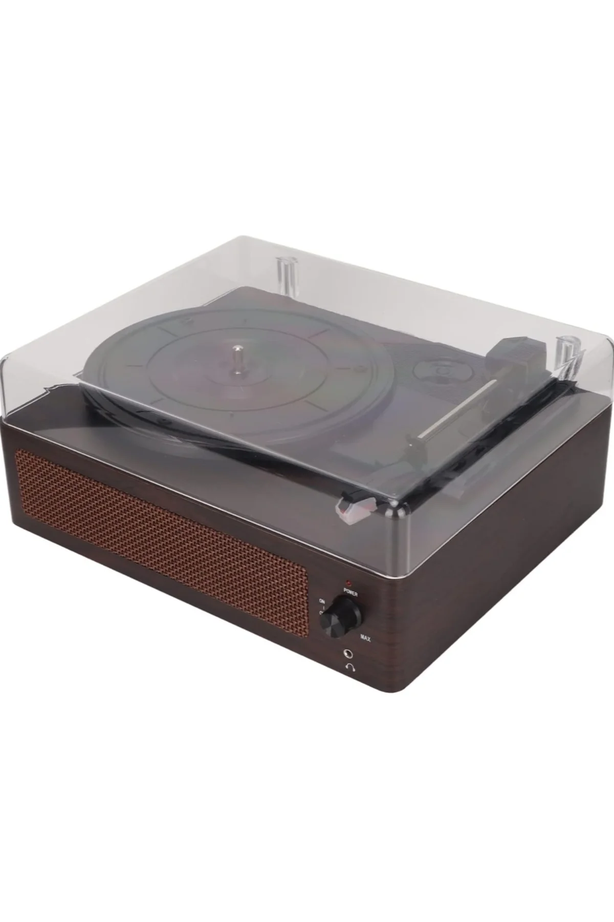 Pikap kahverengi renk 33/45/78 devir destekli 2 yıl garantili CD müzik plak çalar