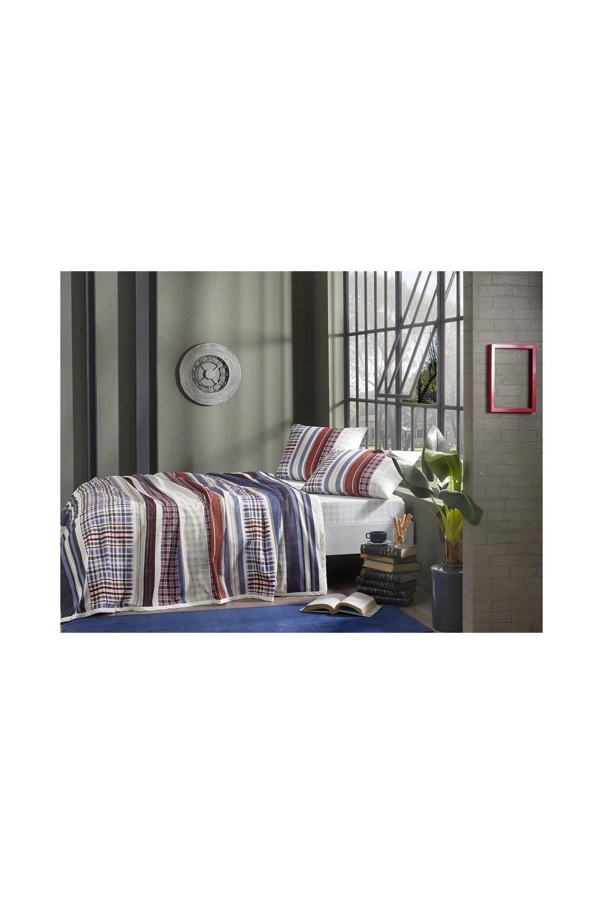 Pike Takımı Theo Çift Kişilik Bordo