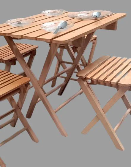 Piknik Seti Katlanabilir 90392 Kayın Ağacı AZ Yer İşgal Eder Çok 