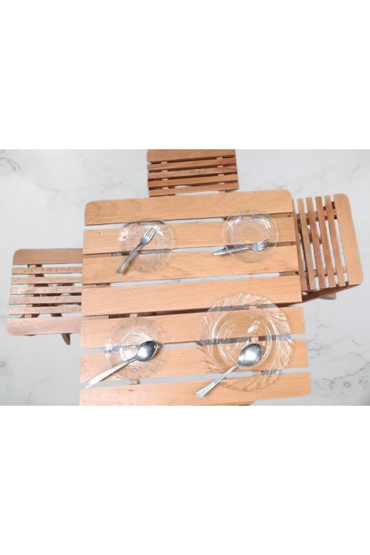 Piknik Seti Katlanabilir 90392 Kayın Ağacı AZ Yer İşgal Eder Çok İş Yapar El Yapım Piknik Seti Katlanabilir 90392 Kayın Ağacı AZ Yer İşgal Eder Çok İş Yapar El Yapım - Görsel 2