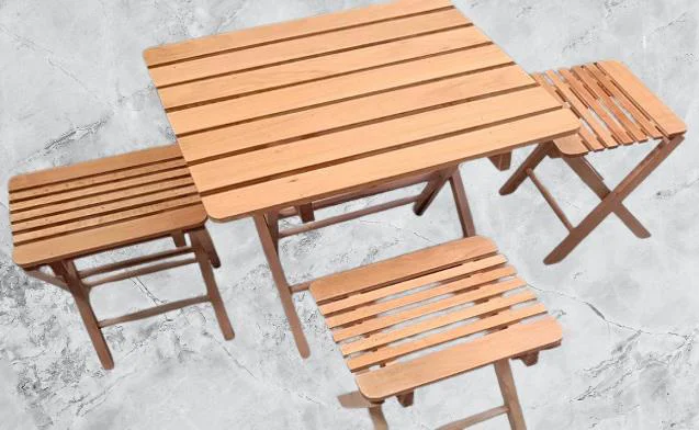 Piknik Seti Katlanabilir 90392 Kayın Ağacı AZ Yer İşgal Eder Çok 