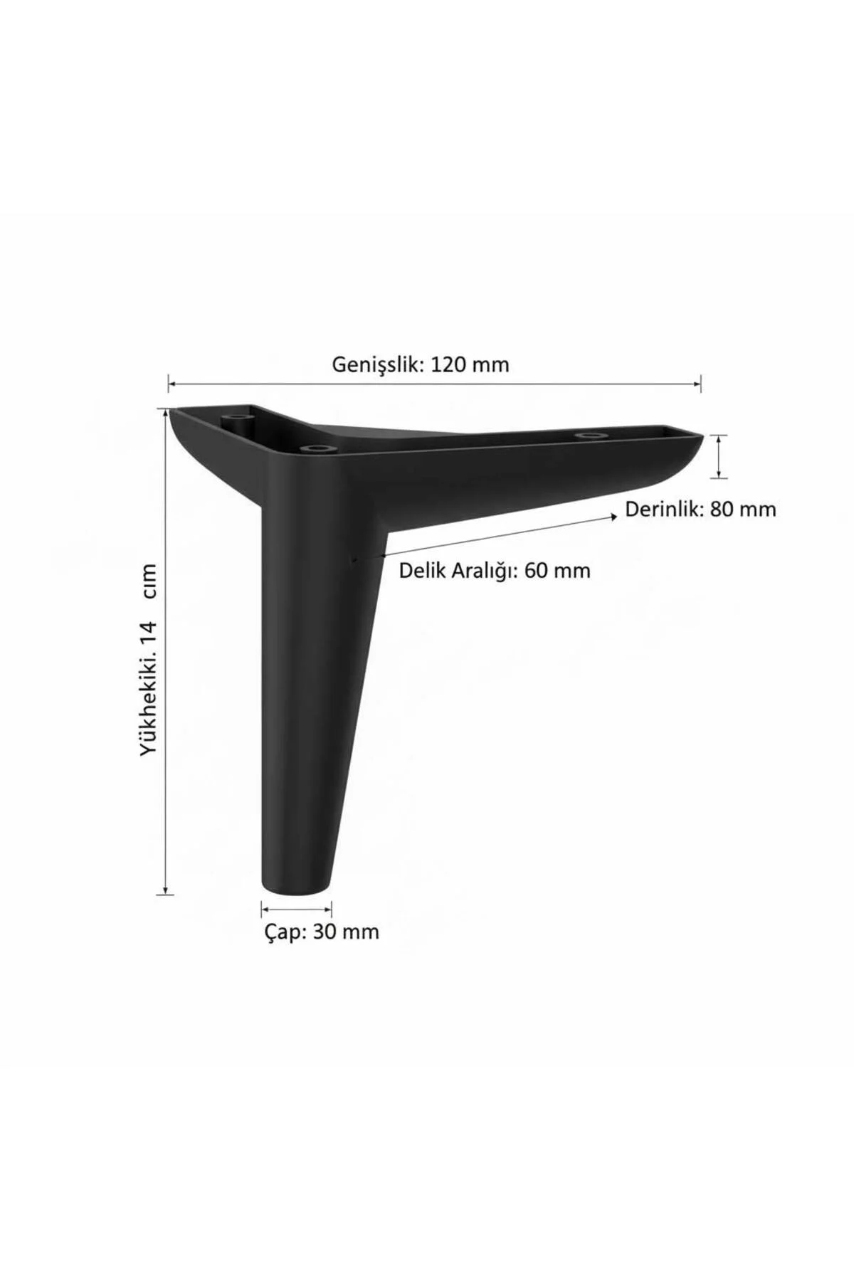 Piko 14 cm(4 Adet) Koltuk Baza Tv Ünitesi Yatak Odası Konsol Çocu