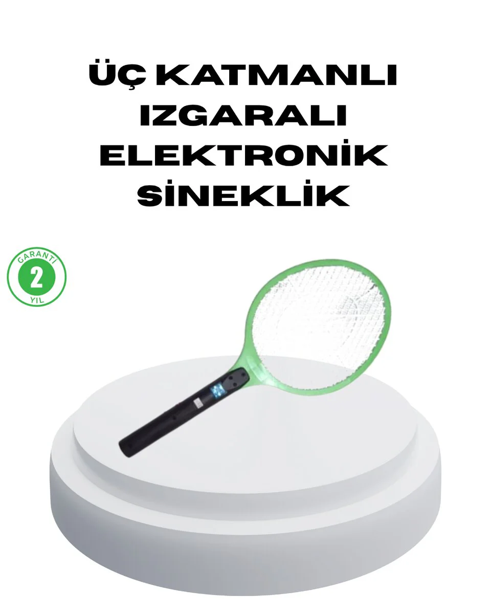 Pil ile Çalışan Elektronik Sinek Öldürücü - Çocuk ve Evcil Hayvan Dostu, Kokusuz ve Hijyenik Çözüm