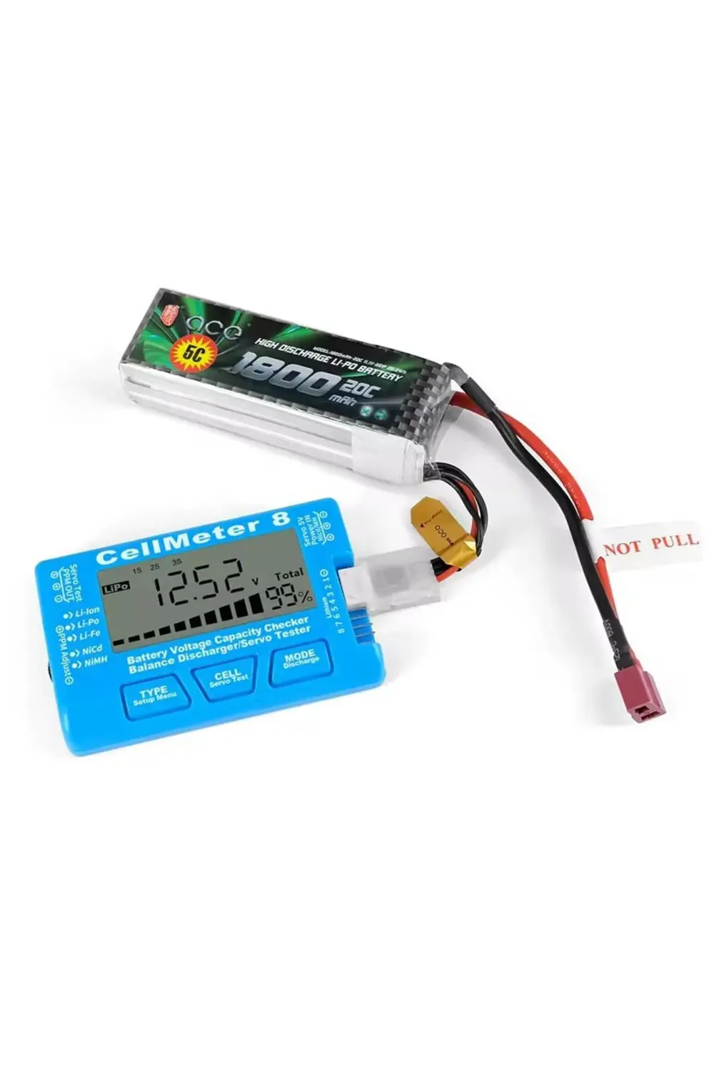 Pil Kapasite Voltaj Test Cihazı RC 1-8S Lipo Lityum NIMH