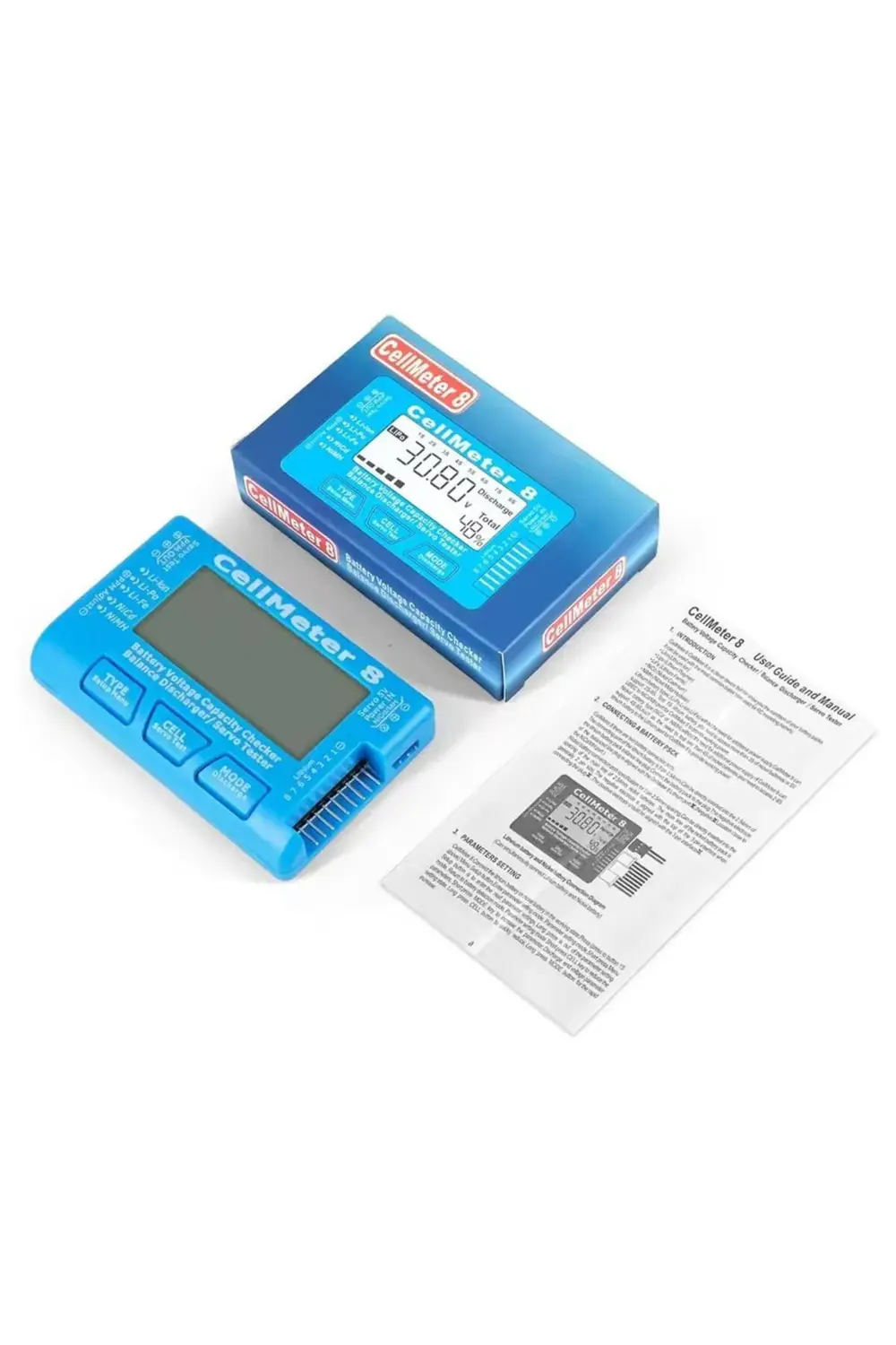 Pil Kapasite Voltaj Test Cihazı RC 1-8S Lipo Lityum NIMH