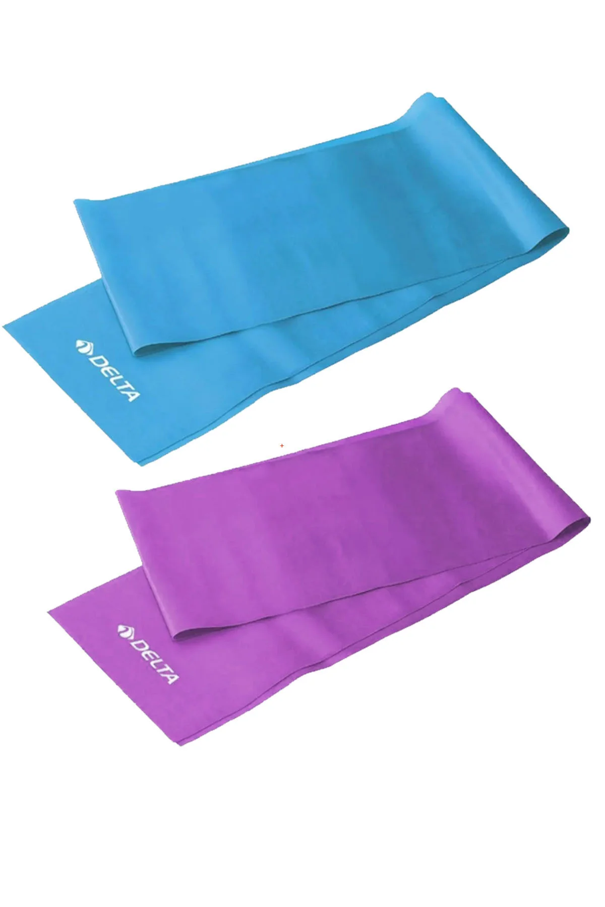 Pilates Bandı 2'Li Plates Lastiği 120 x 15 cm Hafif Egzersiz Dire