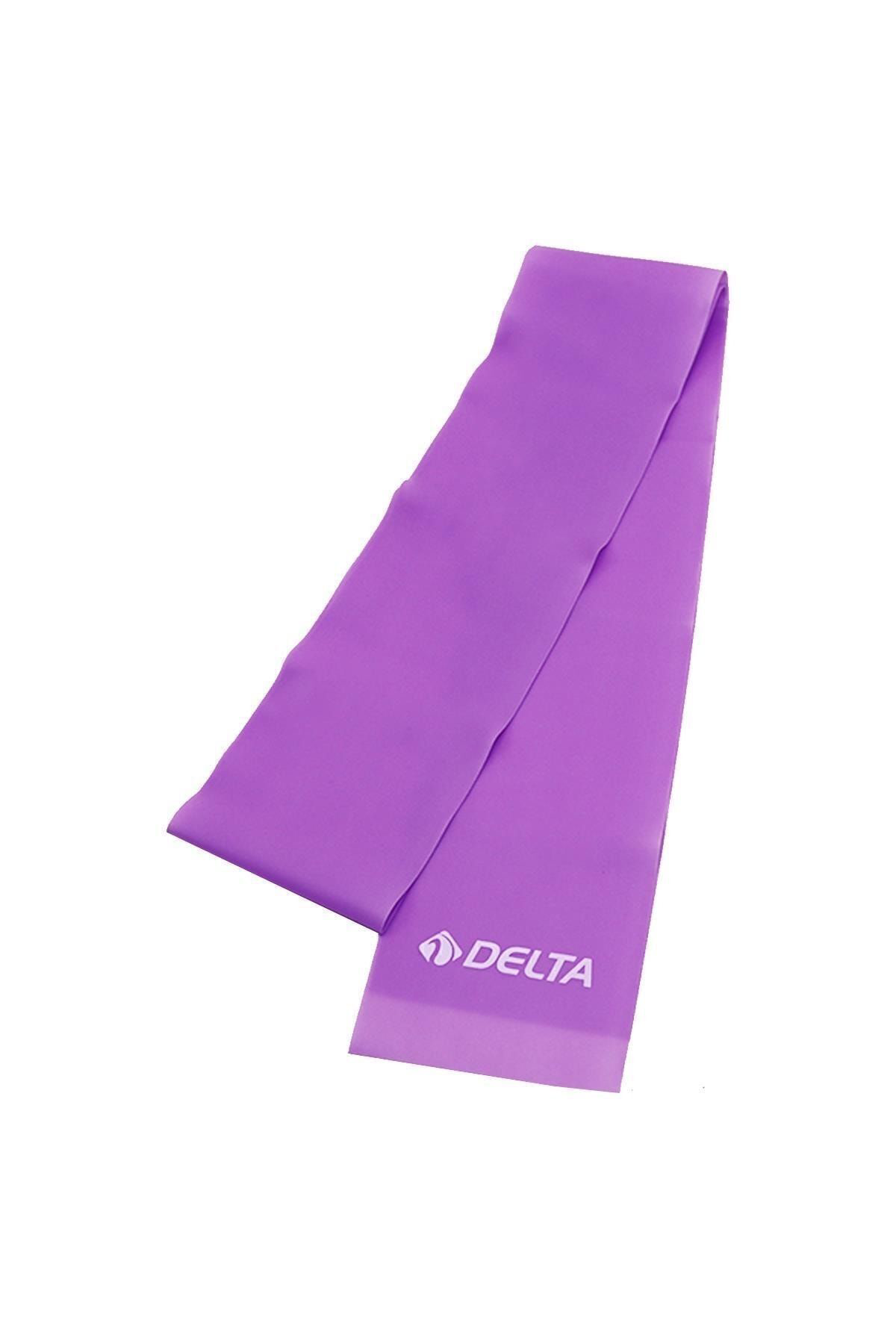 Delta Pilates Bandı Hafif Sert 120 X 7,5 Cm Egzersiz Direnç Lastiği (Uç