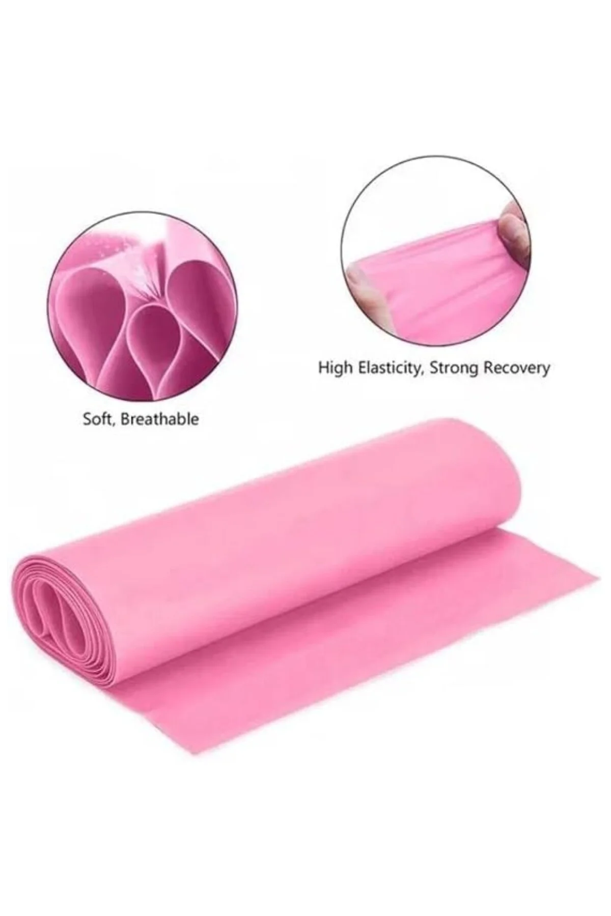 Pilates Bandı Jimnastik Plates Lastiği 120x15 Cm Egzersiz Aerobik