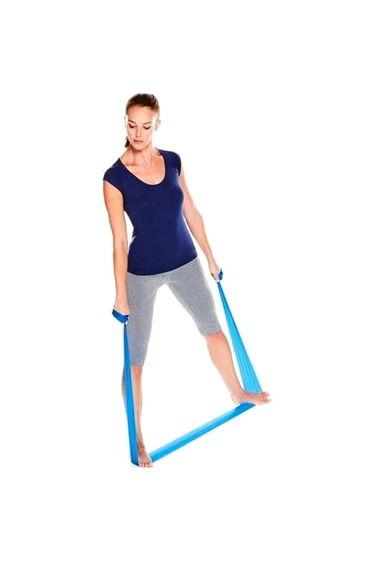 pilates bandı jimnastik pilates lastiği 94x7 cm egzersiz aerobik 