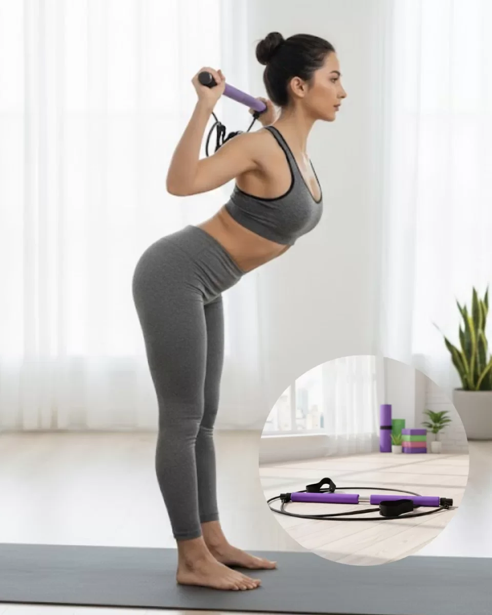 Pilates Bar Direnç Çubuğu Kas Tonlama ve Esneklik Artırıcı Tasarım - Lisinya