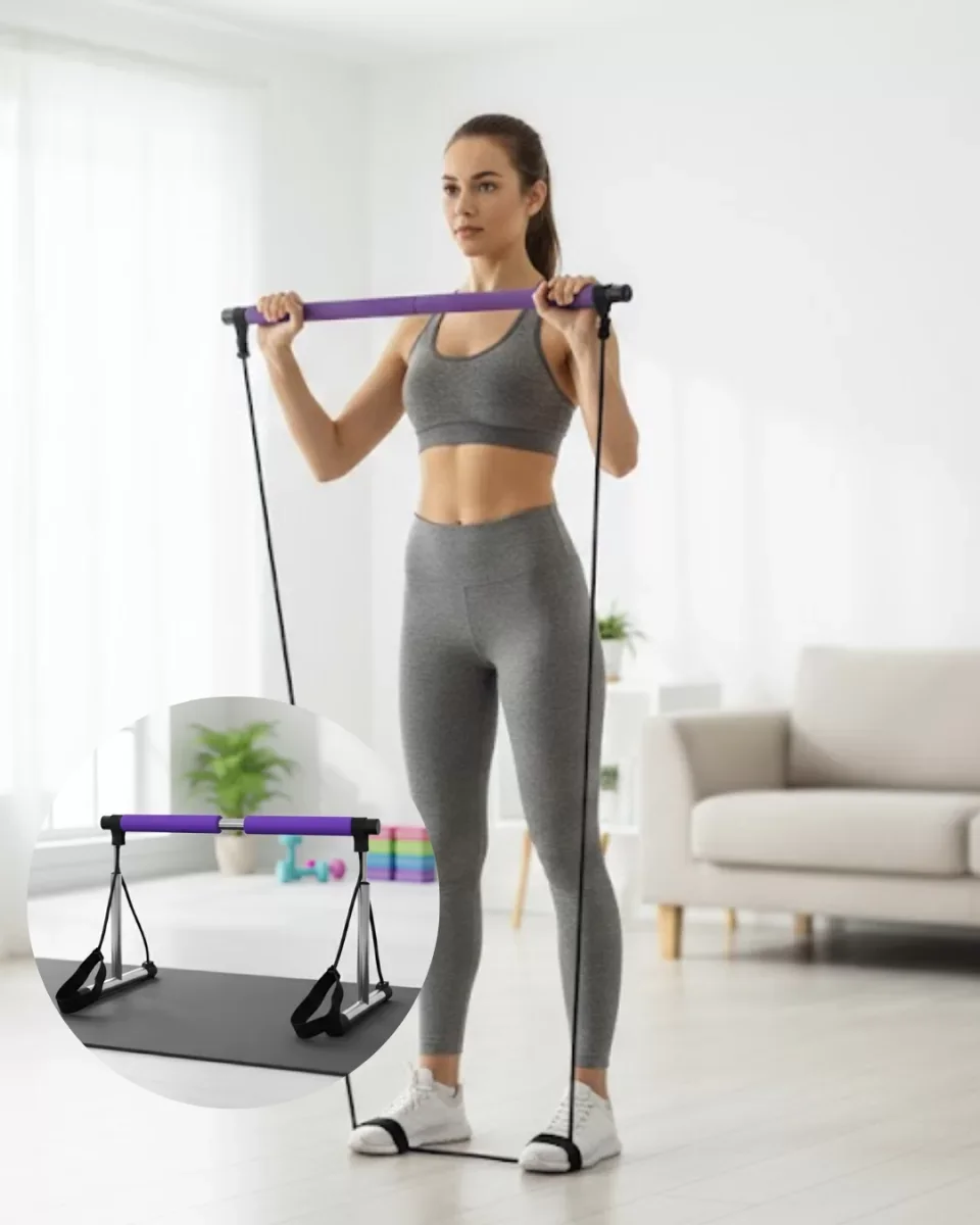 Pilates Bar Egzersiz Aleti Bilek Destekli Çok Yönlü Kullanım - Li