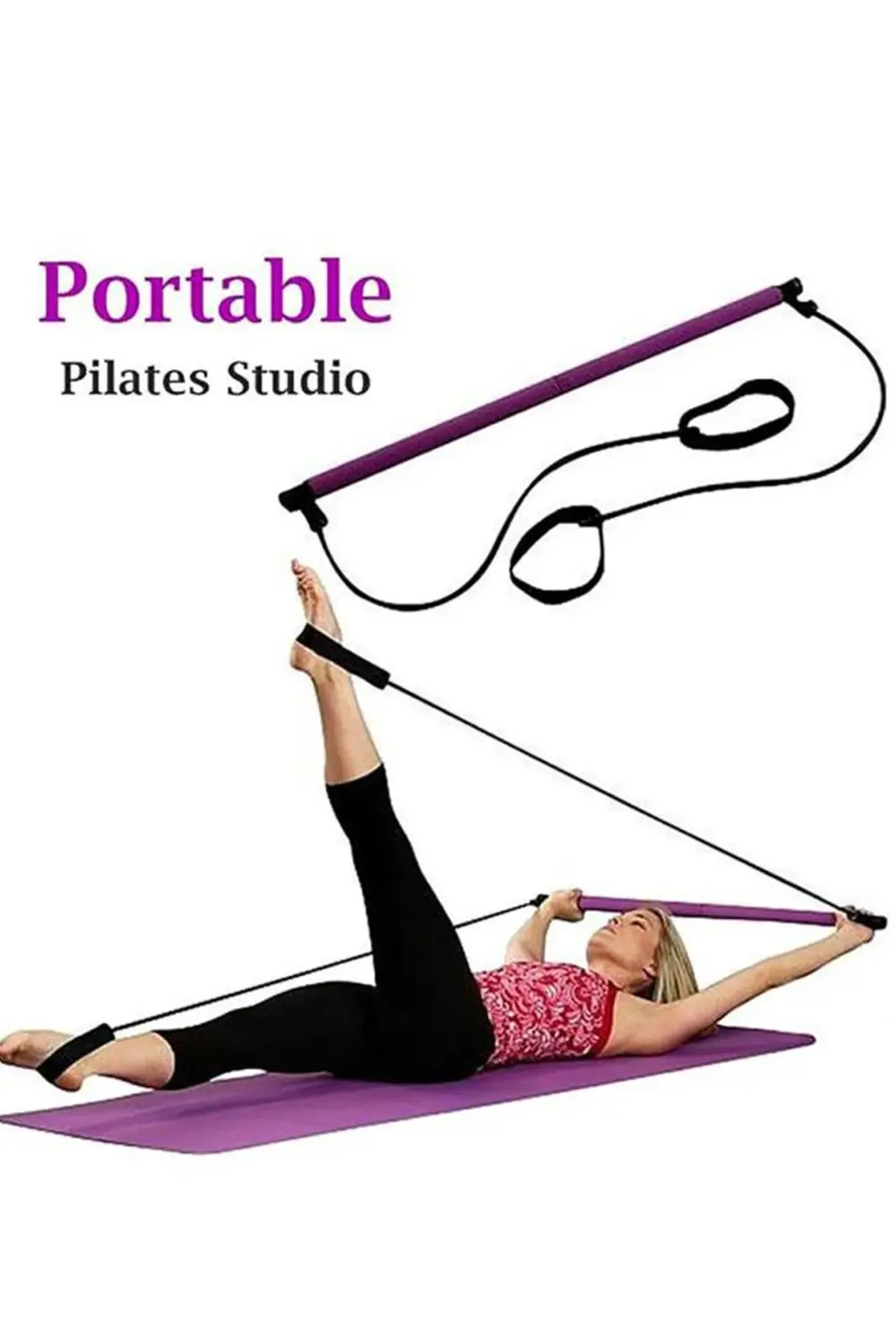 Pilates Barı Portable Pilates Studio Aleti Çekme Direnç Lastiği V