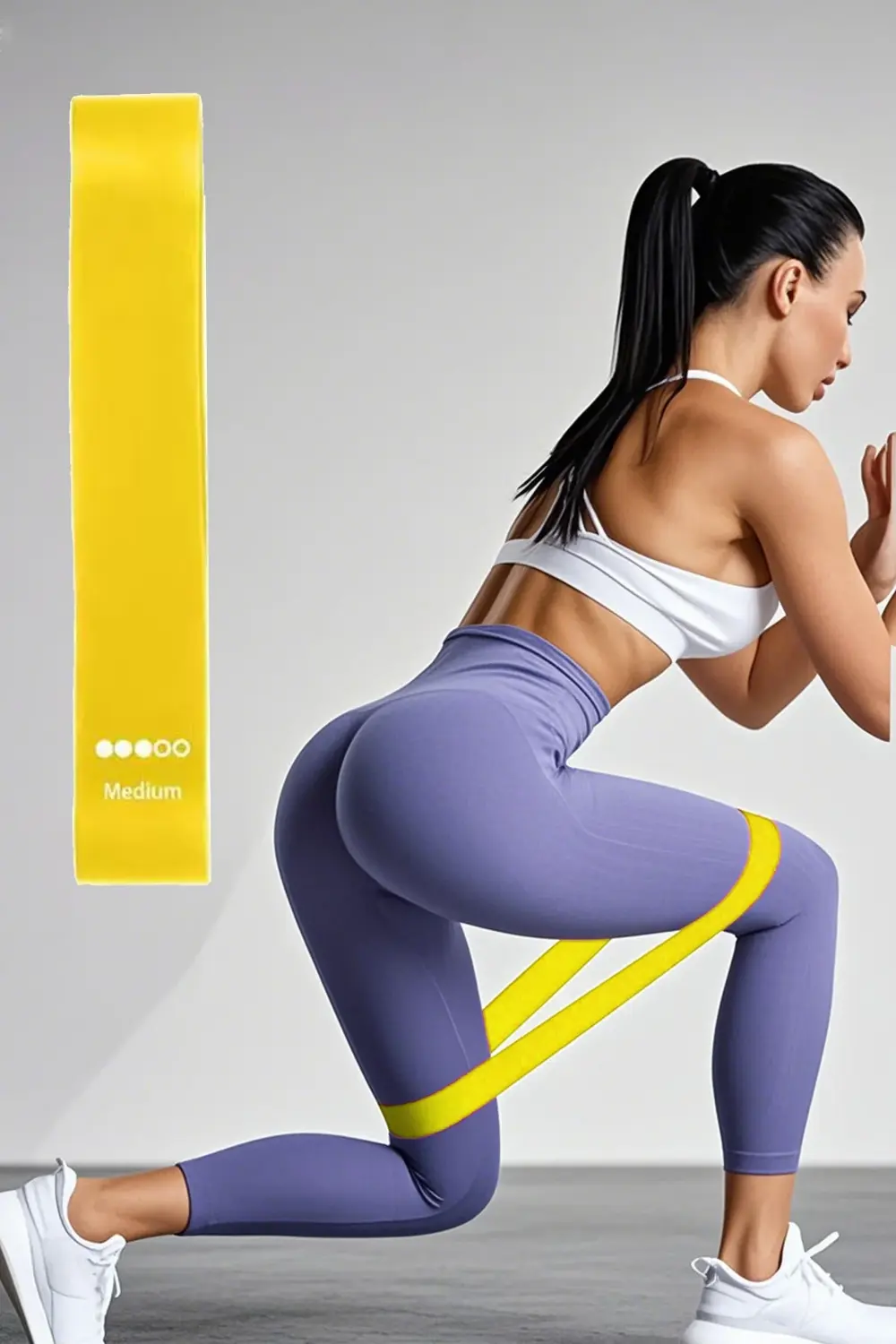 Pilates Barı Ve 3'lü Squat Bandı Seti Plates Çubuğu + 3 Farklı Di