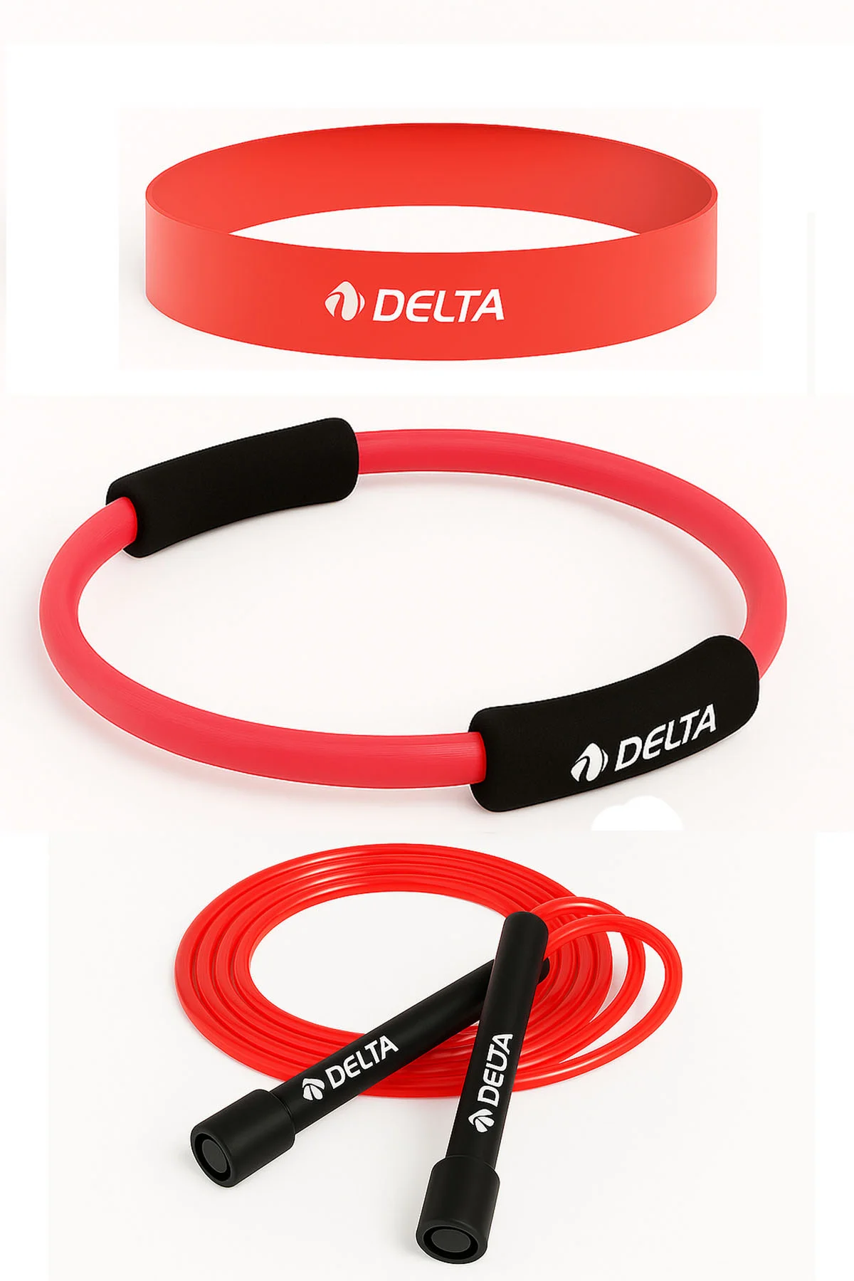 Pilates Çemberi & Kardiyo Seti – Atlama İpi, Hafif Loop Band ve 35 Cm Pilates Çemberi Takımı Pilates Çemberi & Kardiyo Seti – Atlama İpi, Hafif Loop Band ve 35 Cm Pilates Çemberi Takımı