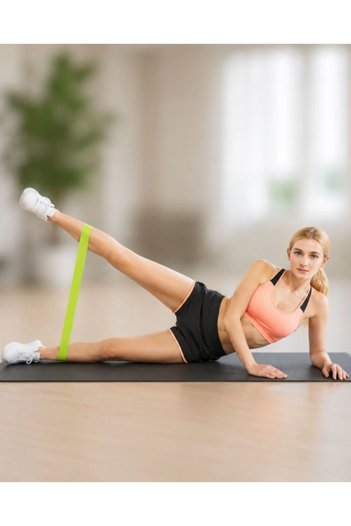 Pilates Direnç Lastiği Fitness Yoga ve Evde Spor İçin Çok Amaçlı 
