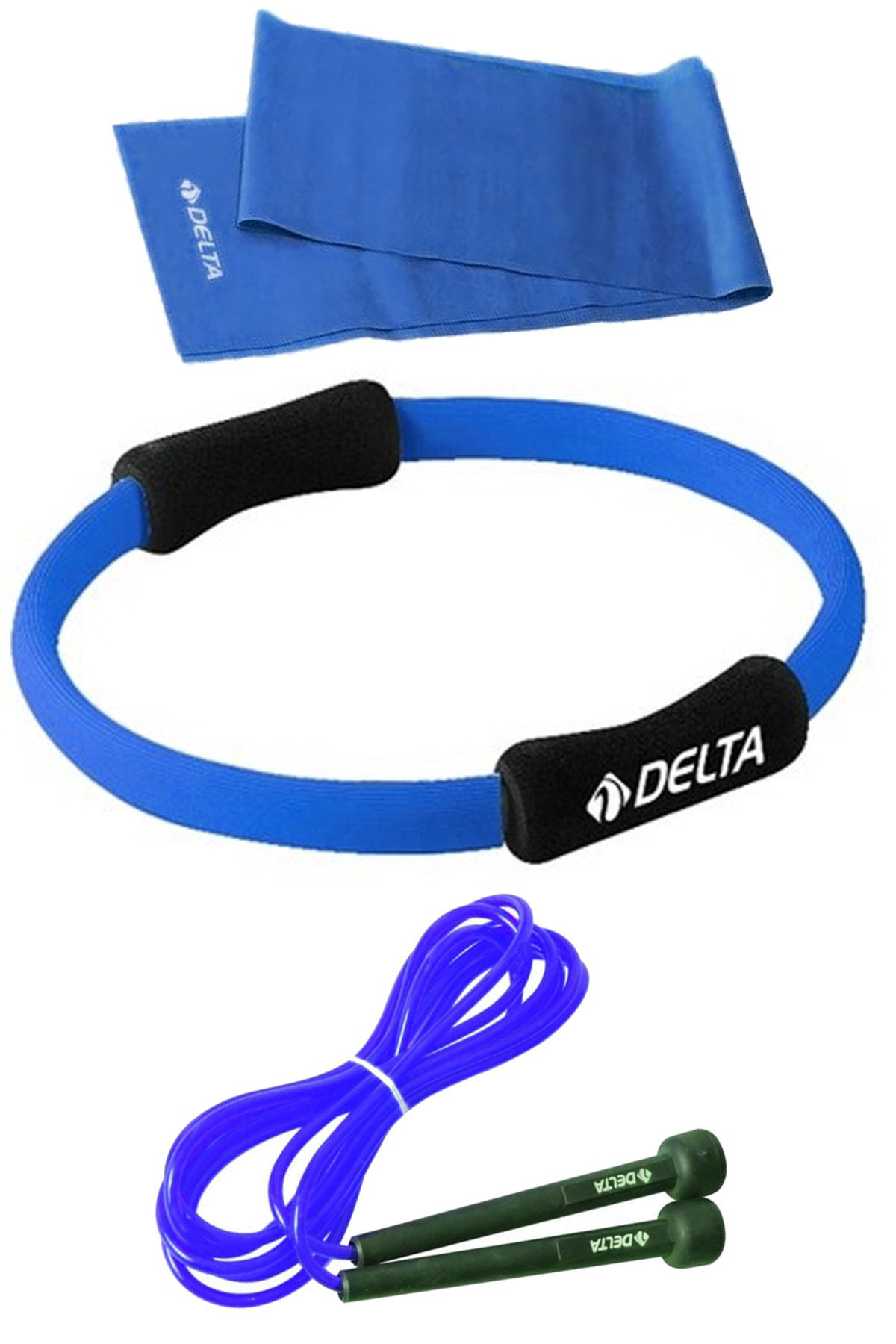 Delta Pilates Egzersiz Çemberi, 120X15cm Pilates Lastiği Bandı, Atlama
