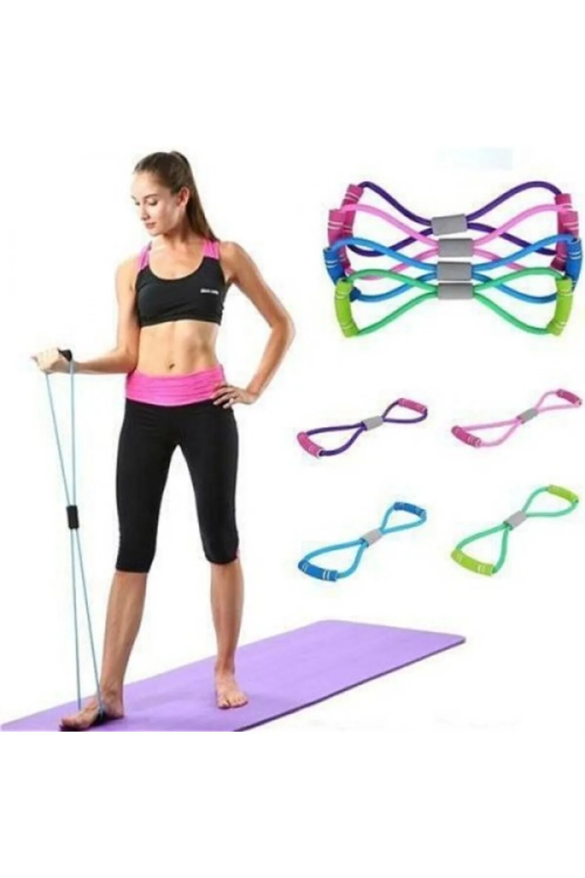 Pilates Egzersiz Direnç Lastiği Pilates Egzersiz Direnç Lastiği - Görsel 2