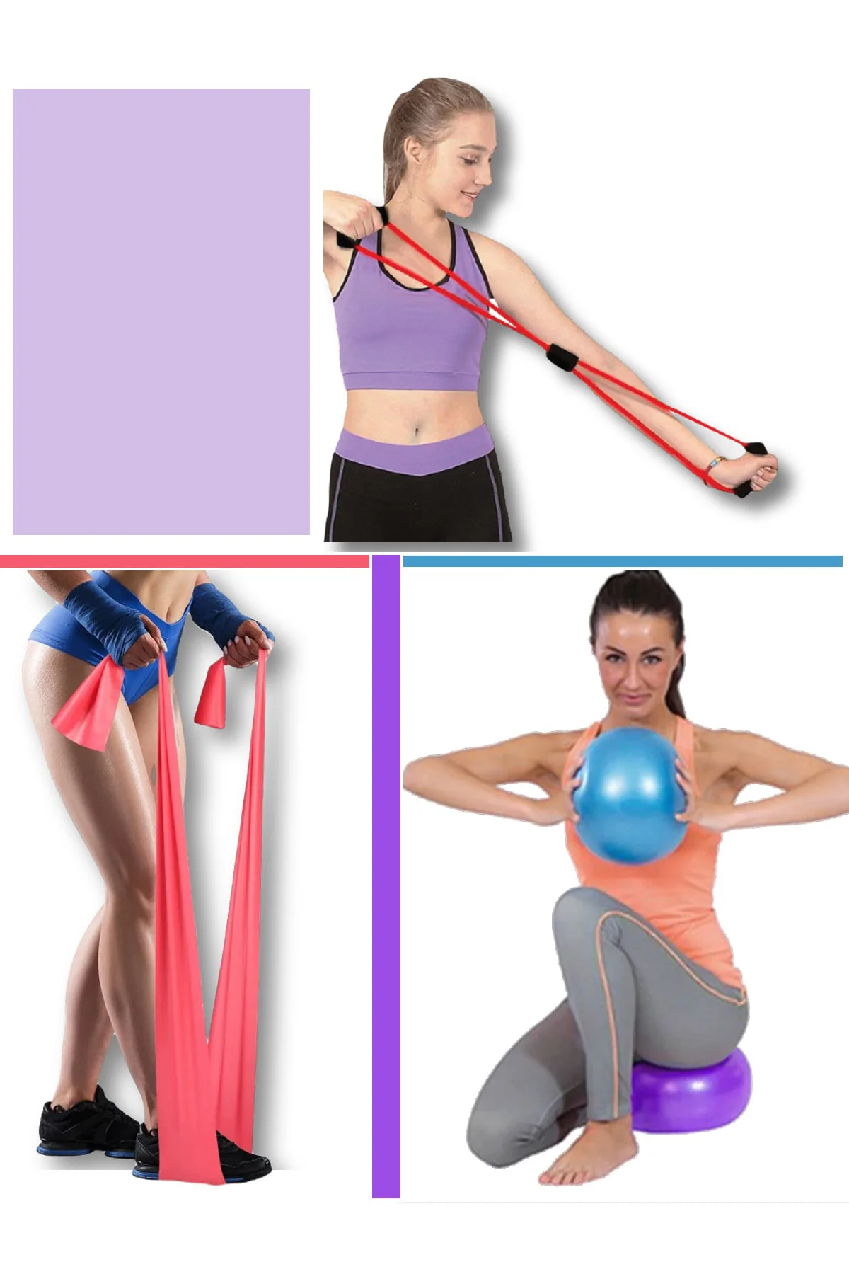 Pilates Egzersiz Seti - 25 Cm Pilates Topu - Pilates Direnç Bandı - 8 Şekilli Egzersiz Lastiği Fiyatı, Yorumları ve Özellikleri