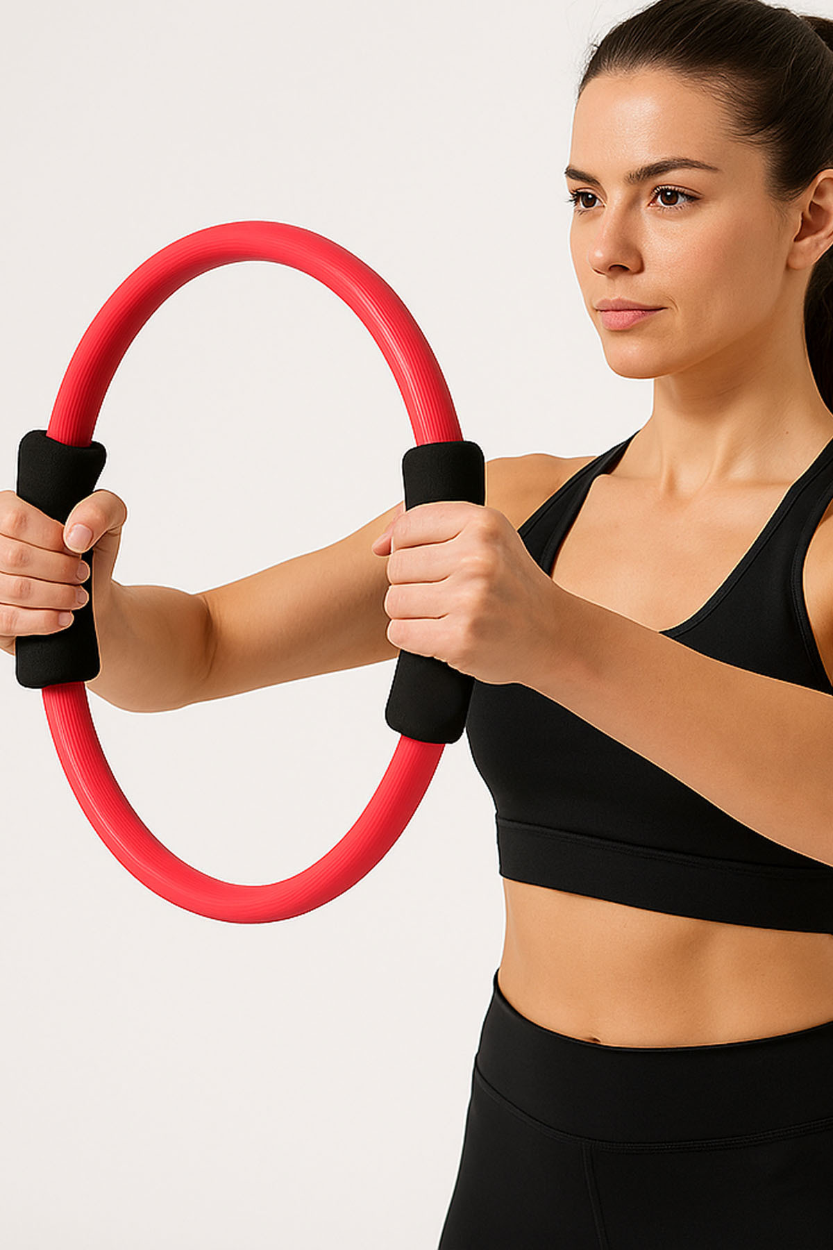 Pilates Kardiyo Seti – 35 Cm Çember + Aerobik Direnç Bandı + Pila