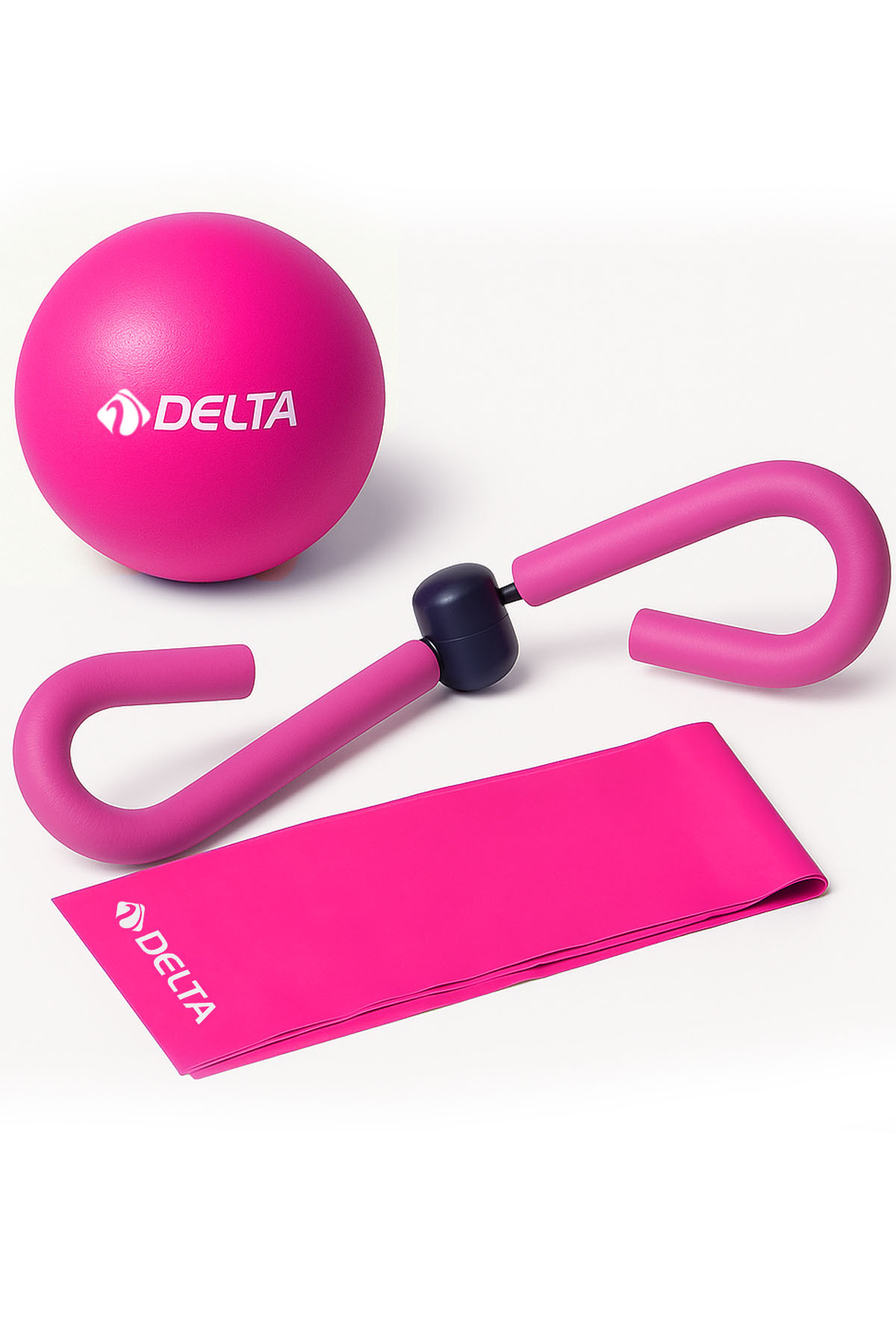 Delta Pilates Sikilaştirici Set – 20 Cm Denge Topu + 120X15 Pilates Ban