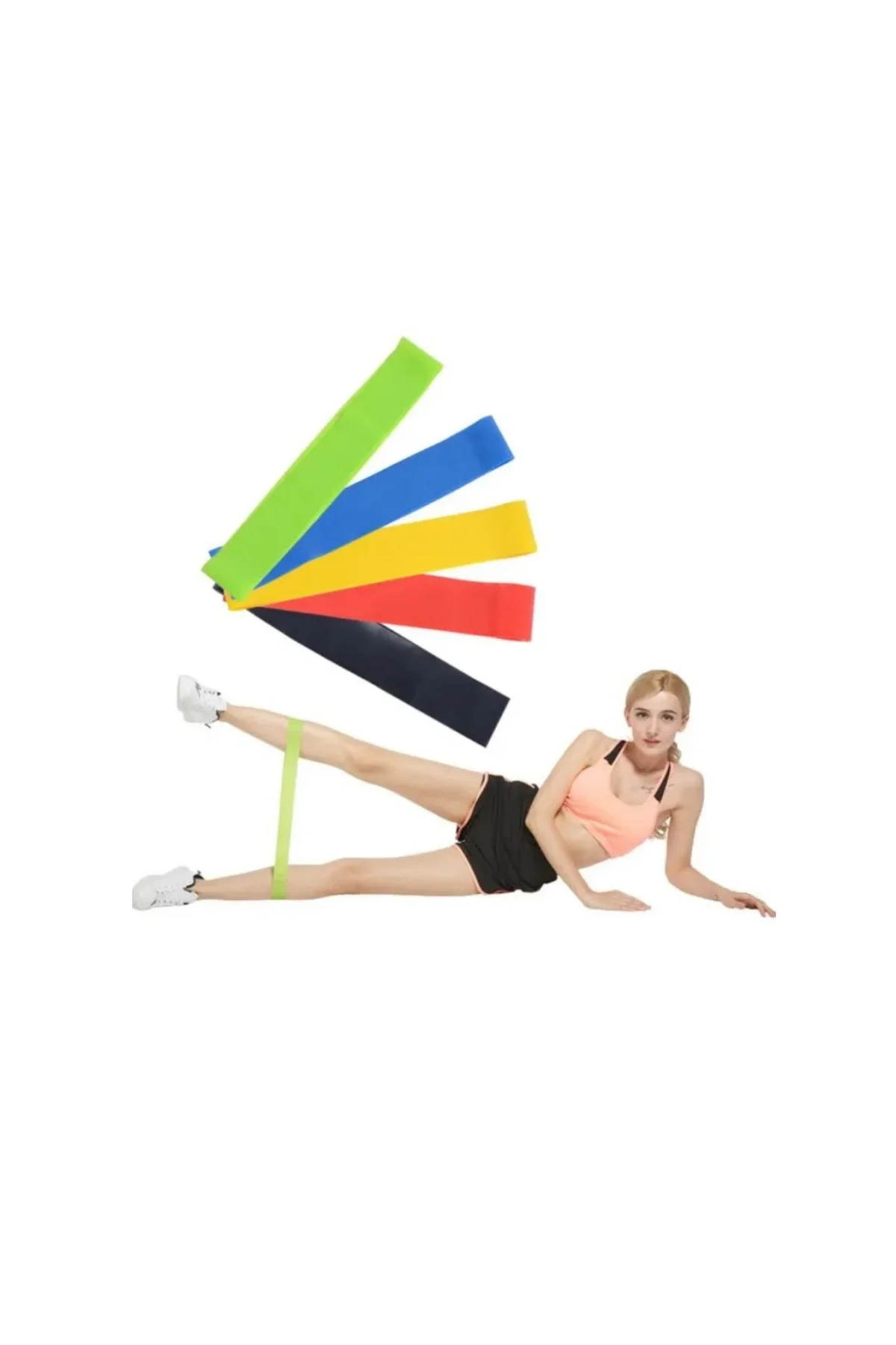 Pilates Ve Fitness Direnç Bandı Egzersiz İçin Esnek Güçlendirme L