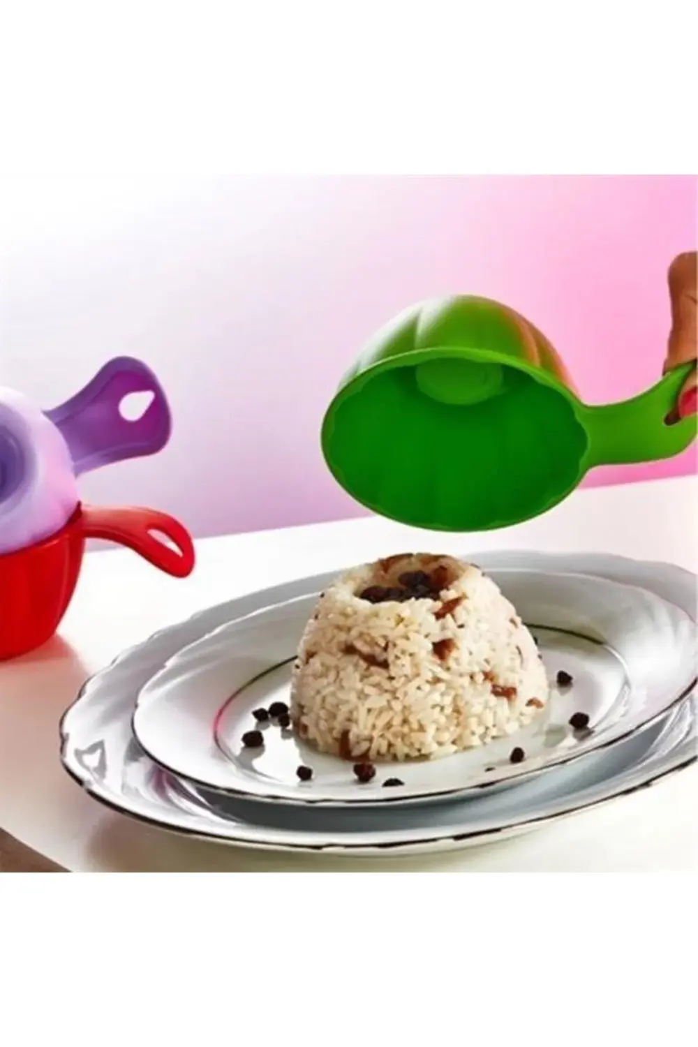 ® Pilav Ve Helva Şekil Verici Pratik Servis Kalıbı Aleti (2 Adet)