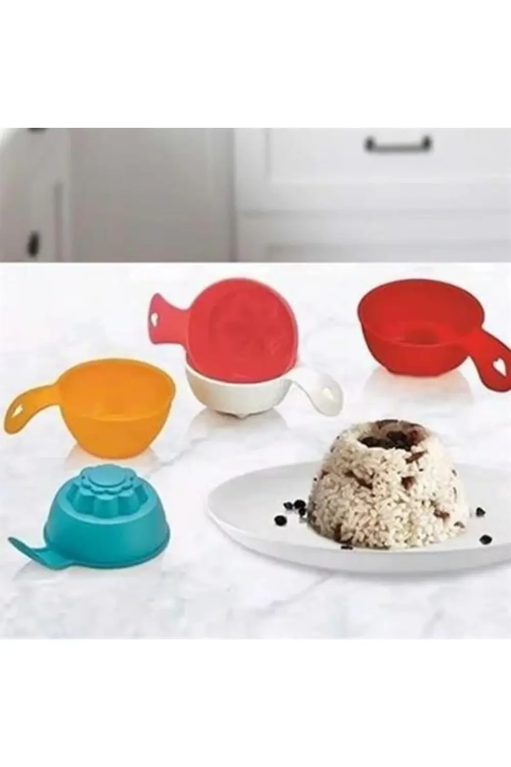 ® Pilav Ve Helva Şekil Verici Pratik Servis Kalıbı Aleti (2 Adet)