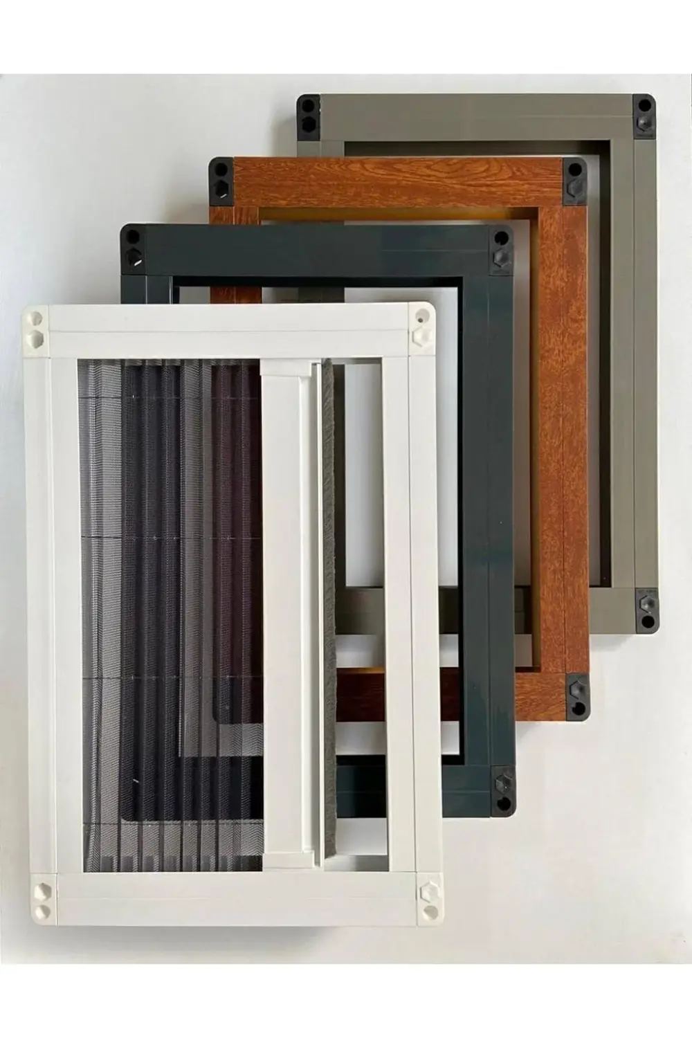 Pileli Plise Sürgülü Akordiyon Katlanır Pencere Sinekliği 0-70 Cm