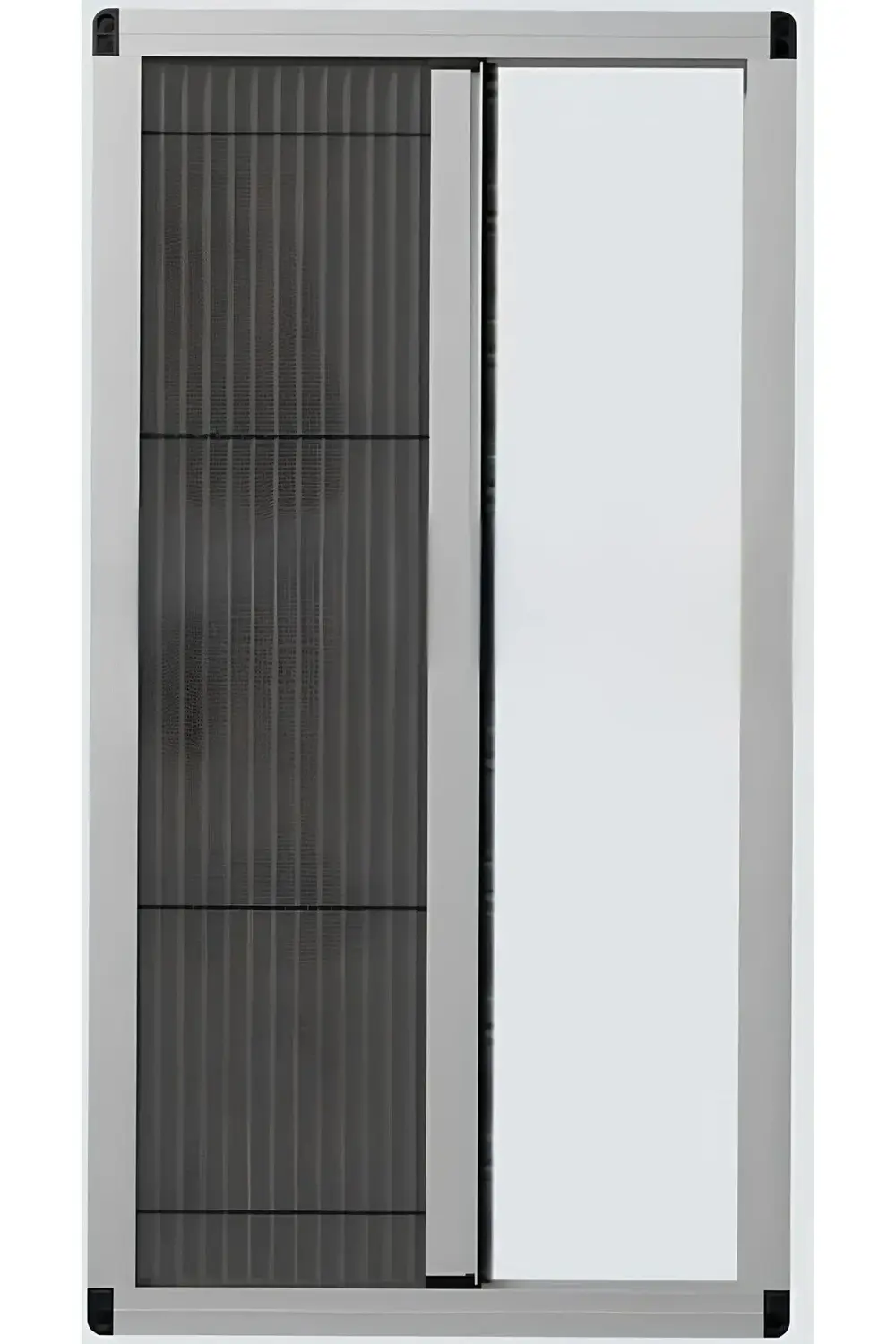 Pileli Plise Sürgülü Akordiyon Katlanır Pencere Sinekliği BEYAZ 7