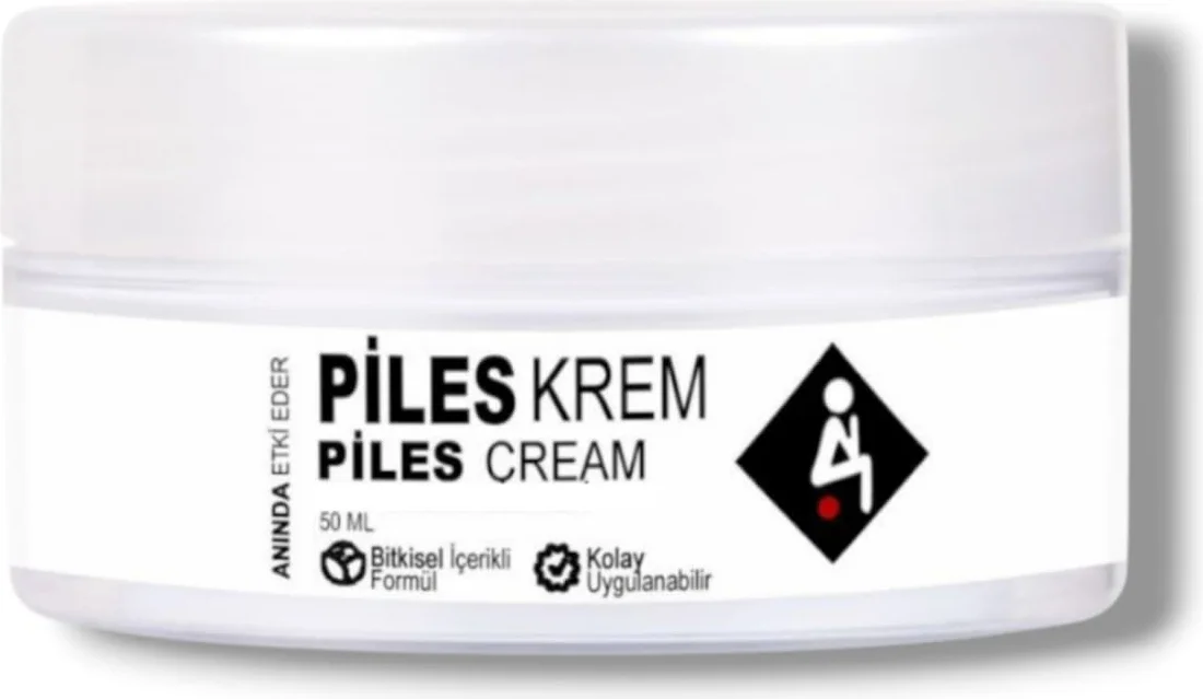 Piles Cream Bitkisel İçerikli Anında Etkili Hemoroid Bakım Kremi – 50 ml x 3 Adet | Doğal Çözüm