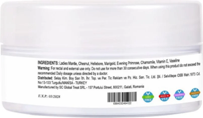 Piles Cream Bitkisel İçerikli Anında Etkili Bakım Kremi 50 ml – Hemoroid ve Kalçalık Ağrı Kesici Kremleri