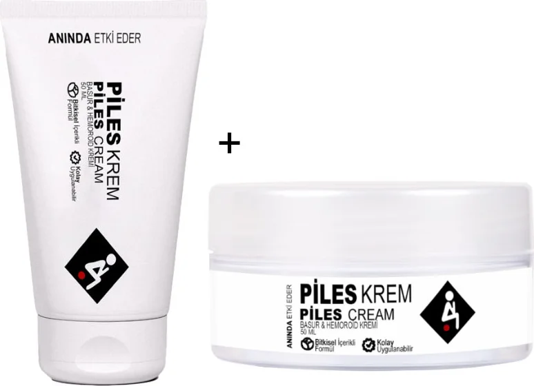 Piles Krem Seti 50 ml Tüp + 50 ml Kvanoz: Hemoroid ve Basur İçin Etkili Krem