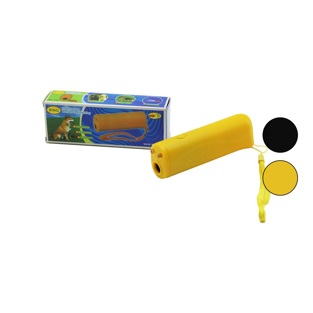 PİLLİ 2İN1 KÖPEK KOVUCU - FENER İP TAŞIMA KULPLU SESLİ=20KHz=İNSA