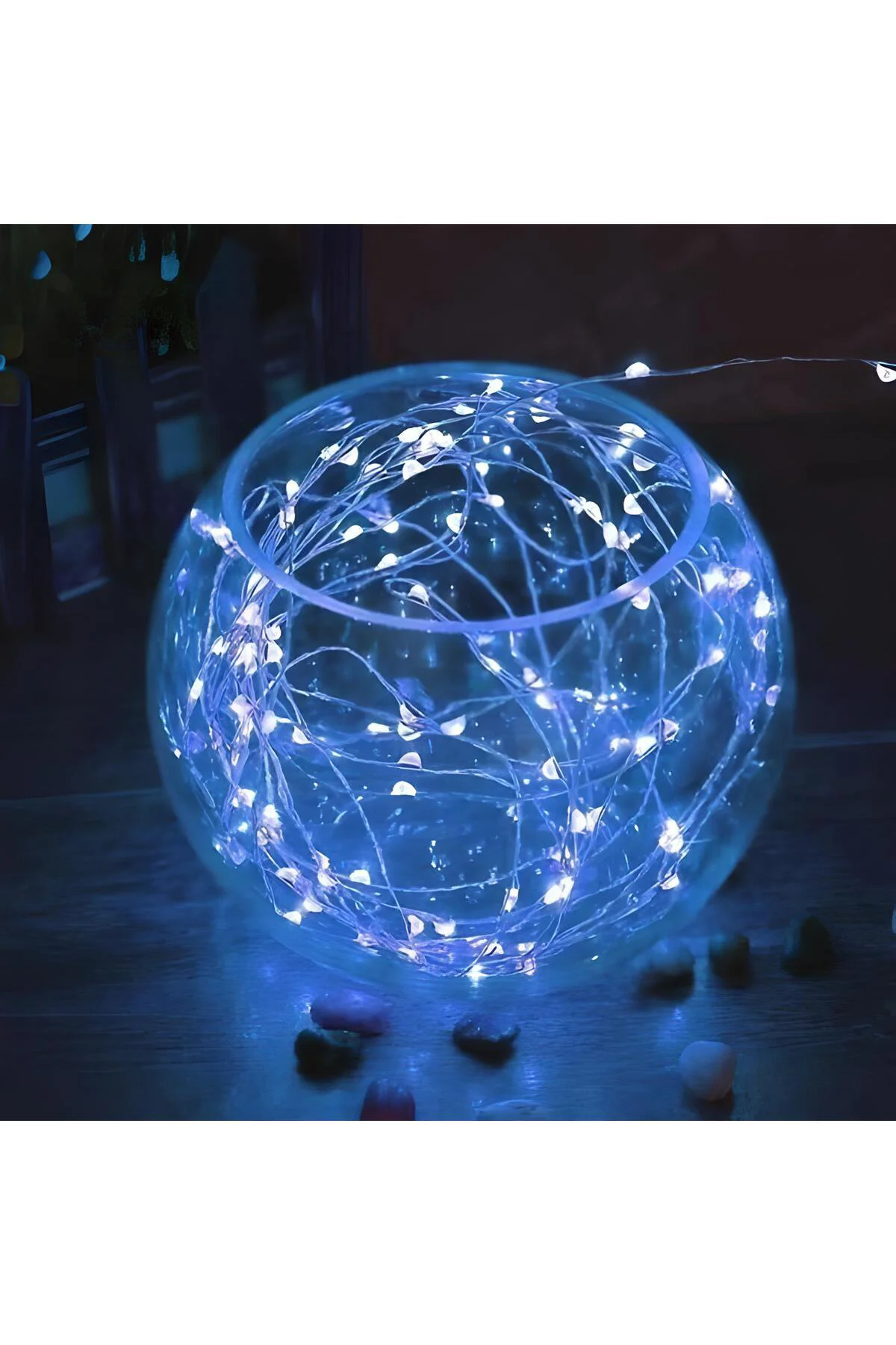 Pilli 5 metre Dekoratif Peri Led Beyaz Aydınlatma Süsleme Lambası